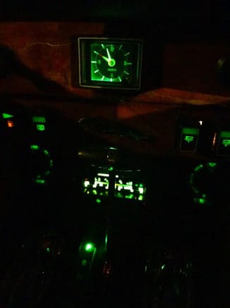The Radio and Clock illuminated