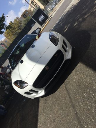 After its first car wash.