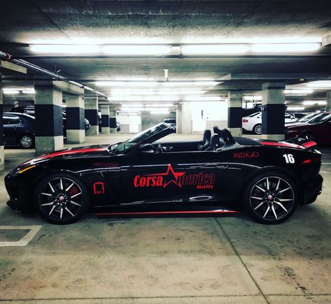 Photo of the F-Type right before the Corsa Rally.