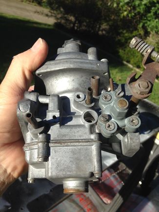 Clean, but before soda blast.