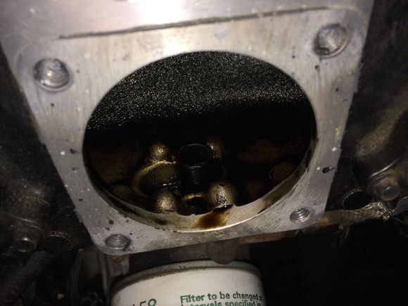 The dirty Intake once I removed the throttle body.