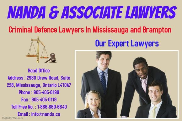 Nanda & Associate Lawyers are leading and professional law firm in Brampton. We offer reliable service, strategic focus and dedication to the case are the trademarks of our services. Our lawyer team members are expert to handle any kind of case and they provide you to best possible legal solutions. Fell free to call us (905-364-3239) / (905-405-0199) for immediate advice from our expert lawyers. We are available 24/7 to provide free Consultation services.