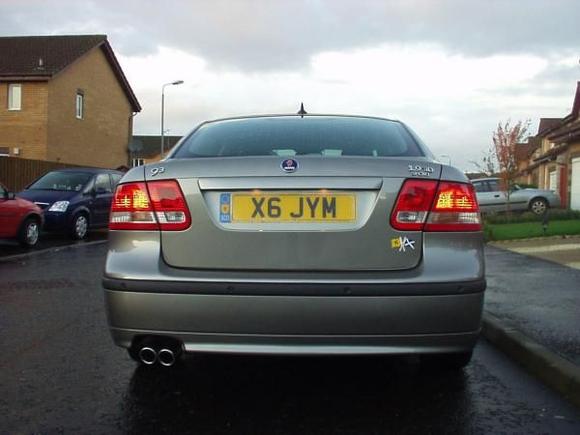Saab 93 1.9 Tid Vector Sport 175 bhp rear with dual exhaust upgrade
