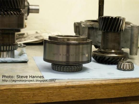 Steve Hannes: These discs are "slipping" in normal operation. When there is a significant difference in rotational speed between the drive and driven discs (as in rear wheel slippage), the special viscous fluid heats up, expands (actually gels) and the friction between the drive and driven discs locks them causing a torque transfer to the front wheel output shaft. As soon as the drive and driven shafts slow to a closer matching speed, the fluid cools, thins, and unlocks the drive/driven discs freewheeling the front wheels again. This is all there is to the X-Type AWD Transfer system. There are no electronics controlling the torque distribution in this system. 
**** more info: http://jagmotorproject.blogspot.com/2007/02/motor-project-17-transfer-time.html   ****