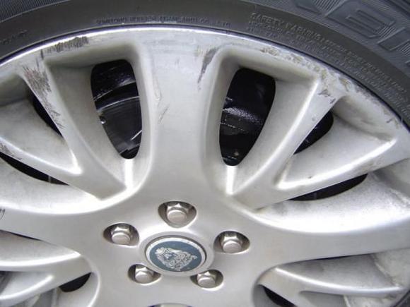 Hidden pieces once the wheel is on.