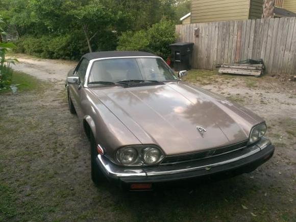 This is my first (likely only) Jaguar.  1990 XJS convertible.  I remember as a school boy seeing a commercial for Jaguar.  It said that with V12 engine, if it hums at 140, imagine how it sounds at 55).  I decided then and there, I wanted one.  Of course I have always been attracted to the XJ12, but when I sent shopping, I liked the JXS Convertible.