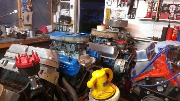 351, 289, 302B Ford
383 roller cam chevy for Jaguar