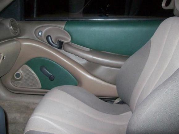 Finished product reinstalled onto door - door closed