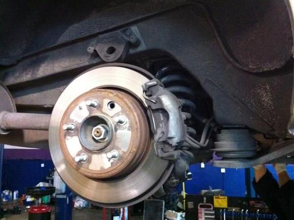 Rear brakes and rotor