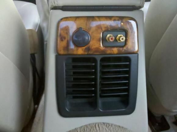 Rear RCA jacks. This is mainly for my Granddaughter to watch her movies and hear everything through the stereo.
