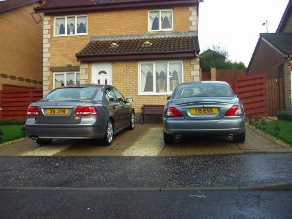 Saab 93 1.9Tid Vector Sport &amp; Jaguar X type 2.5 V6 Sport