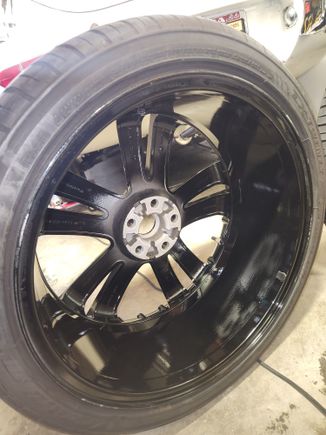 back of the finished wheel