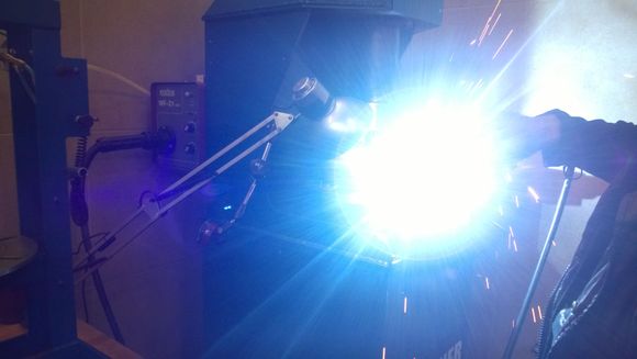 sealing the converter, before everything is being put back together