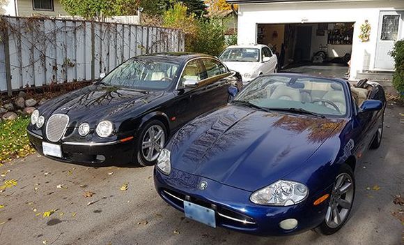 New Stable Mate for the XK8 - hate to call the S-Type a winter beater but that is her mission, get me through a Canadian Winter.