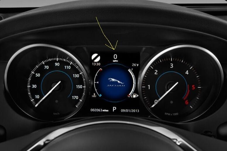 incontrol touch pro dashboard speedometer position jaguar