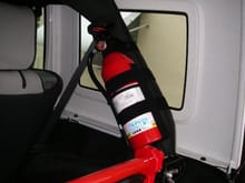 Fire Extinguisher mounting on a JK