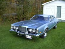 SOLD- in 2008- 1975 Cougar (misty blue) - great car
