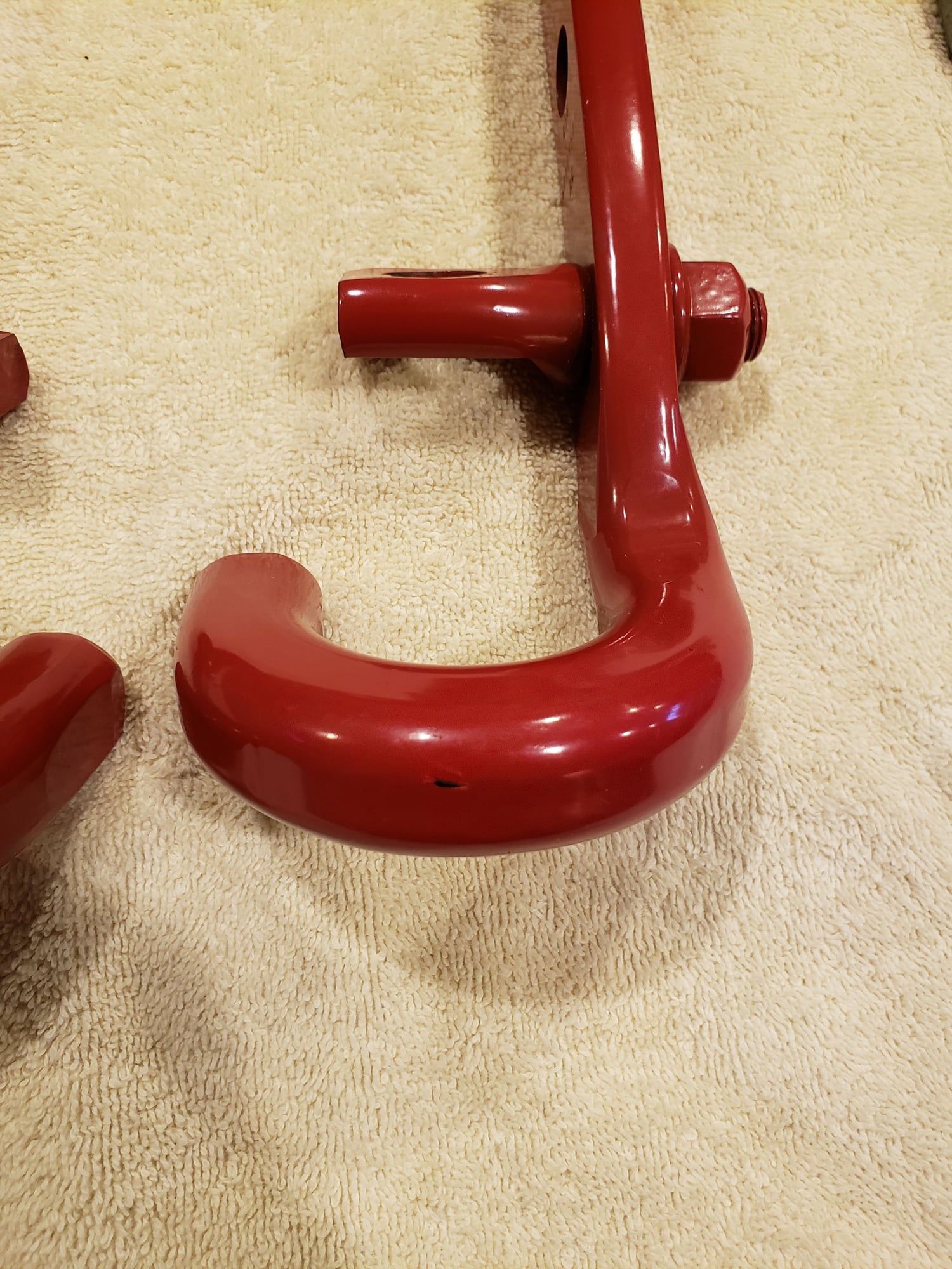 Exterior Body Parts - Red Rear JK Tow Hooks - Used - Waterford, MI 48327, United States