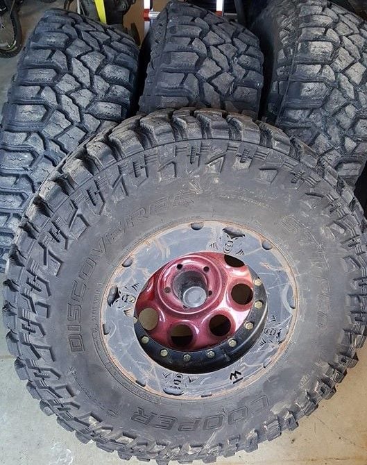 Wheels and Tires/Axles - ***FLASH SALE*** Trail Worthy Fab Double Beadlocks With Almost New 37" Coopers - Used - Rutland, MA 01543, United States