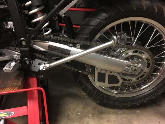 Ground the stops on the kickstand and tab. For more ground clearance and just to look a little less foo foo.