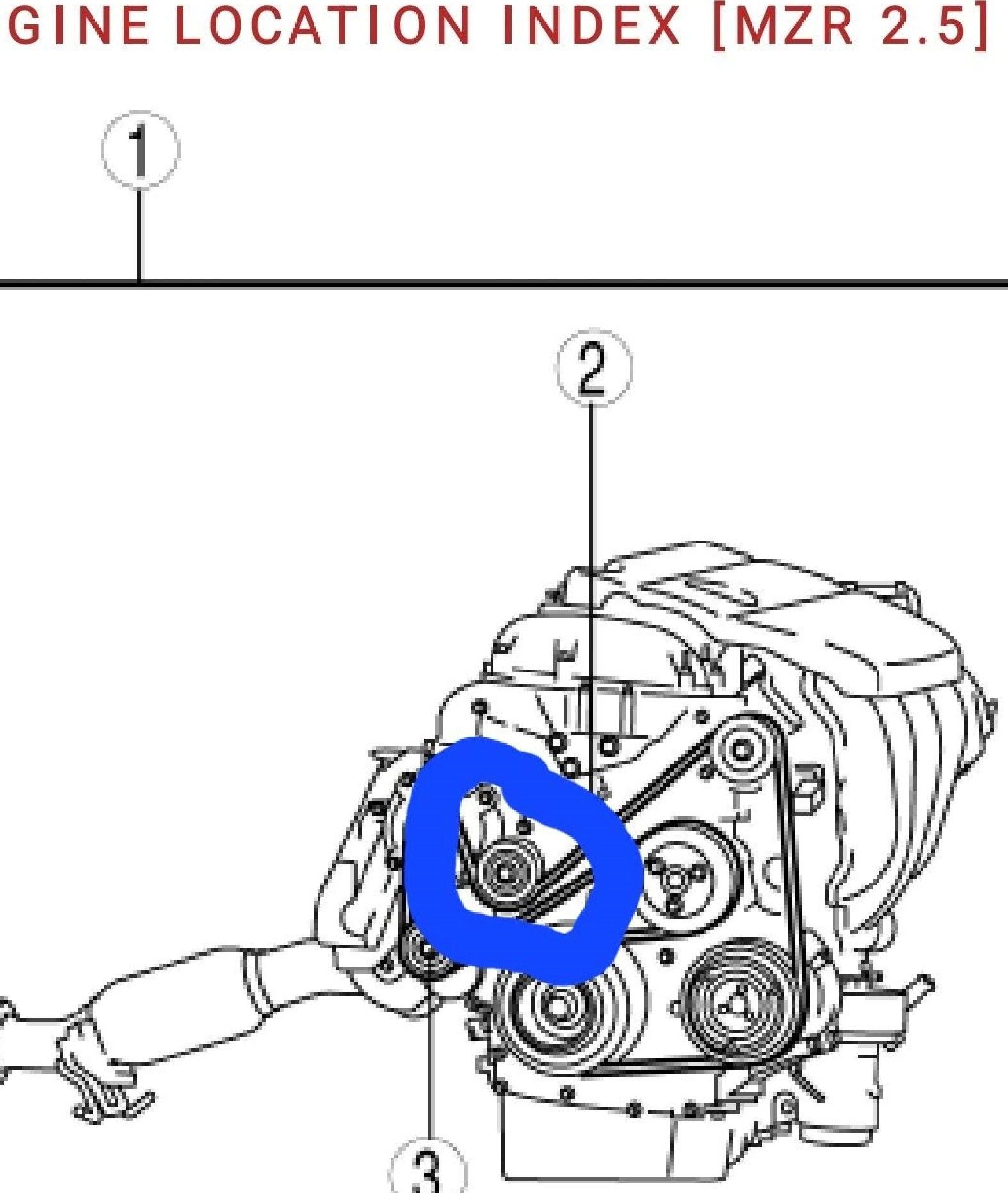smooth idler pulley broke off leaving stud in place on 2.5 engine