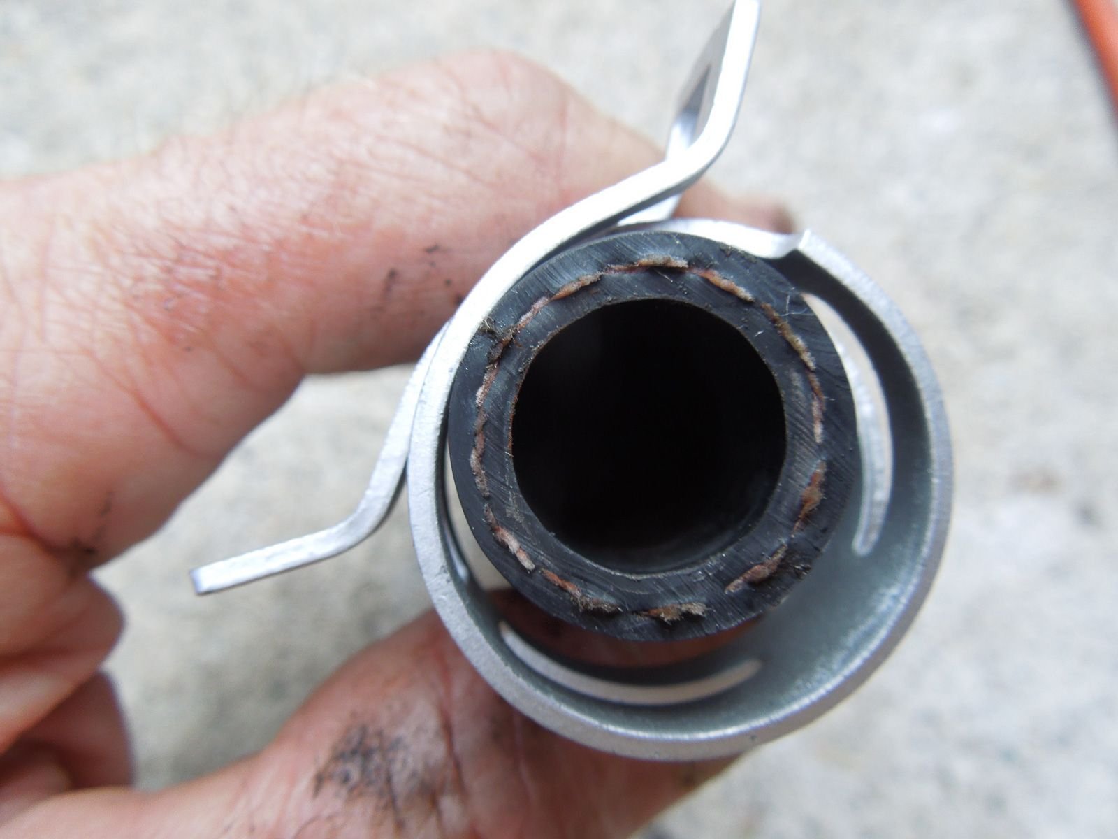 Hose clamp that came with assembly doesnt fit new hose.