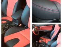 Mazda 3 MPS complete interior with steering wheel and console lid in full leather