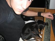 Me and my Dog monty at home in 06'.
