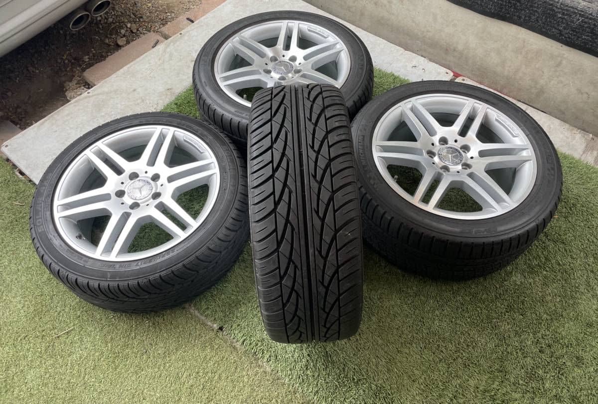 Wheels and Tires/Axles - C250-300 C63 17" AMG SILVER STAGGERED MULTI-SPOKE WHEELS - Used - 0  All Models - Portland, OR 97035, United States