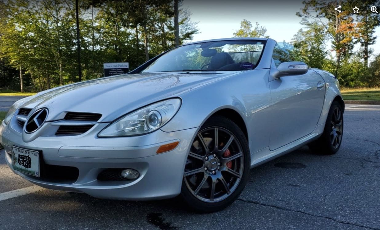 2005 Mercedes-Benz SLK350 - Unicorn - SLK 350 V6 6-speed manual 45k miles - drive and enjoy - Used - VIN WDBWK56F05F079525 - 45,000 Miles - 6 cyl - 2WD - Manual - Convertible - Silver - Falmouth, ME 04105, United States