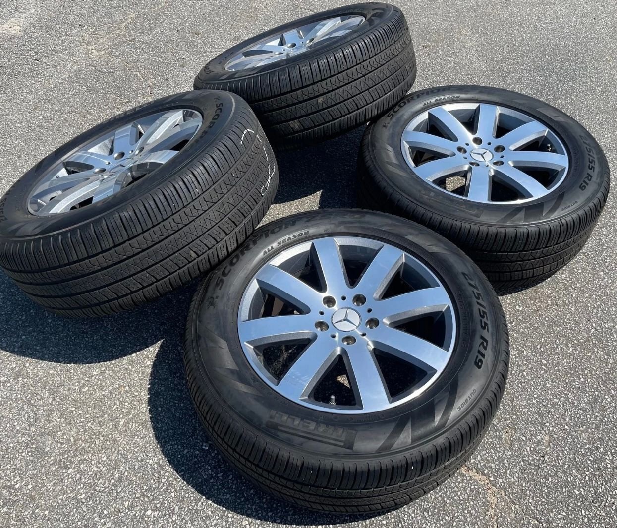 Wheels and Tires/Axles - OEM 19 inch wheels+tires set for G wagon - Used - 2019 to 2026 Mercedes-Benz G550 - Pasadena, CA 91107, United States