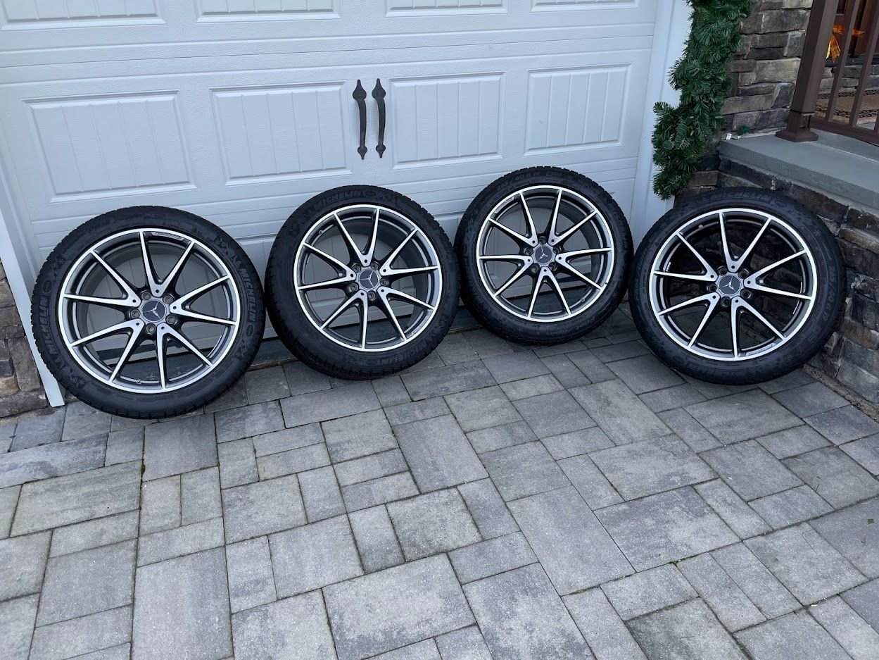 Wheels and Tires/Axles - E63S - OEM Wheels and Winter Tires (Michelin Pilot Alpin) - Used - 2018 to 2020 Mercedes-Benz E63 AMG S - Merrick, NY 11566, United States