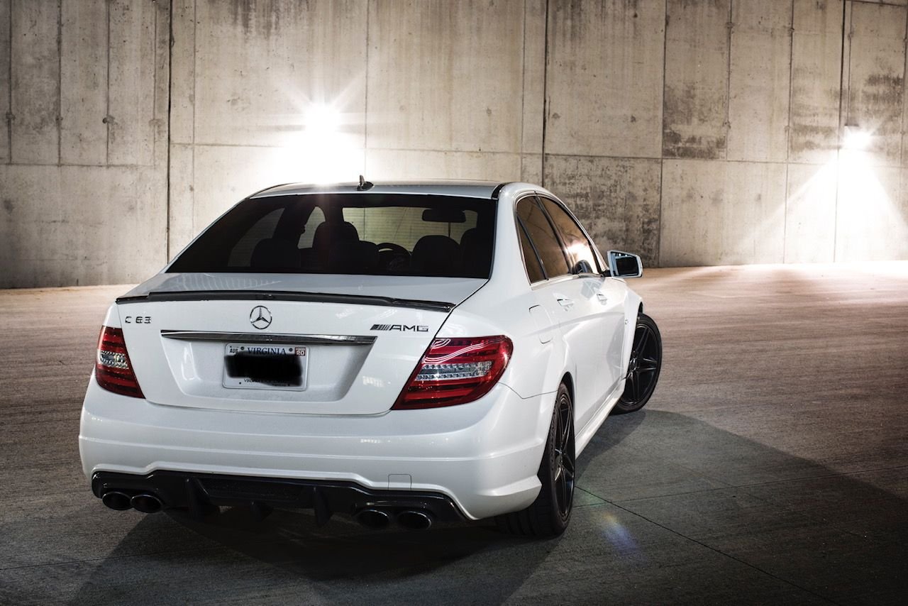 2013 Mercedes-Benz C63 AMG - 2013 C63 AMG White interior low miles - Used - VIN WDDGF7HBXDA849313 - 39,125 Miles - 8 cyl - 2WD - Automatic - Sedan - White - Blacksburg, VA 24060, United States