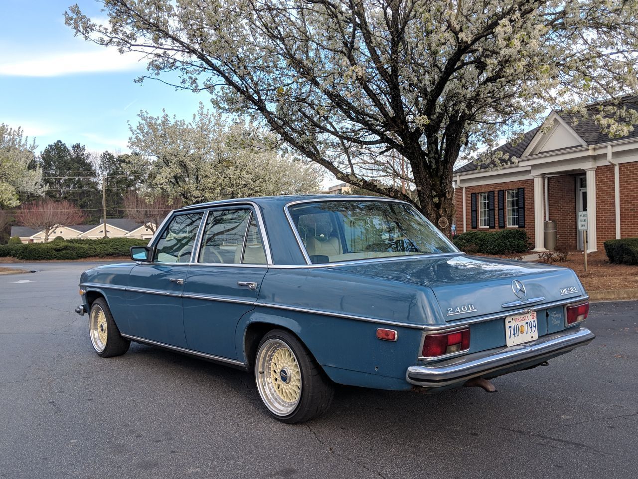 1975 Mercedes-Benz 240D - 1975 Mercedes 240D (Well maintained, airbags, BBS RS's) - Used - VIN 10100108 - 37,000 Miles - 4 cyl - 2WD - Manual - Sedan - Blue - Atlanta, GA 30326, United States