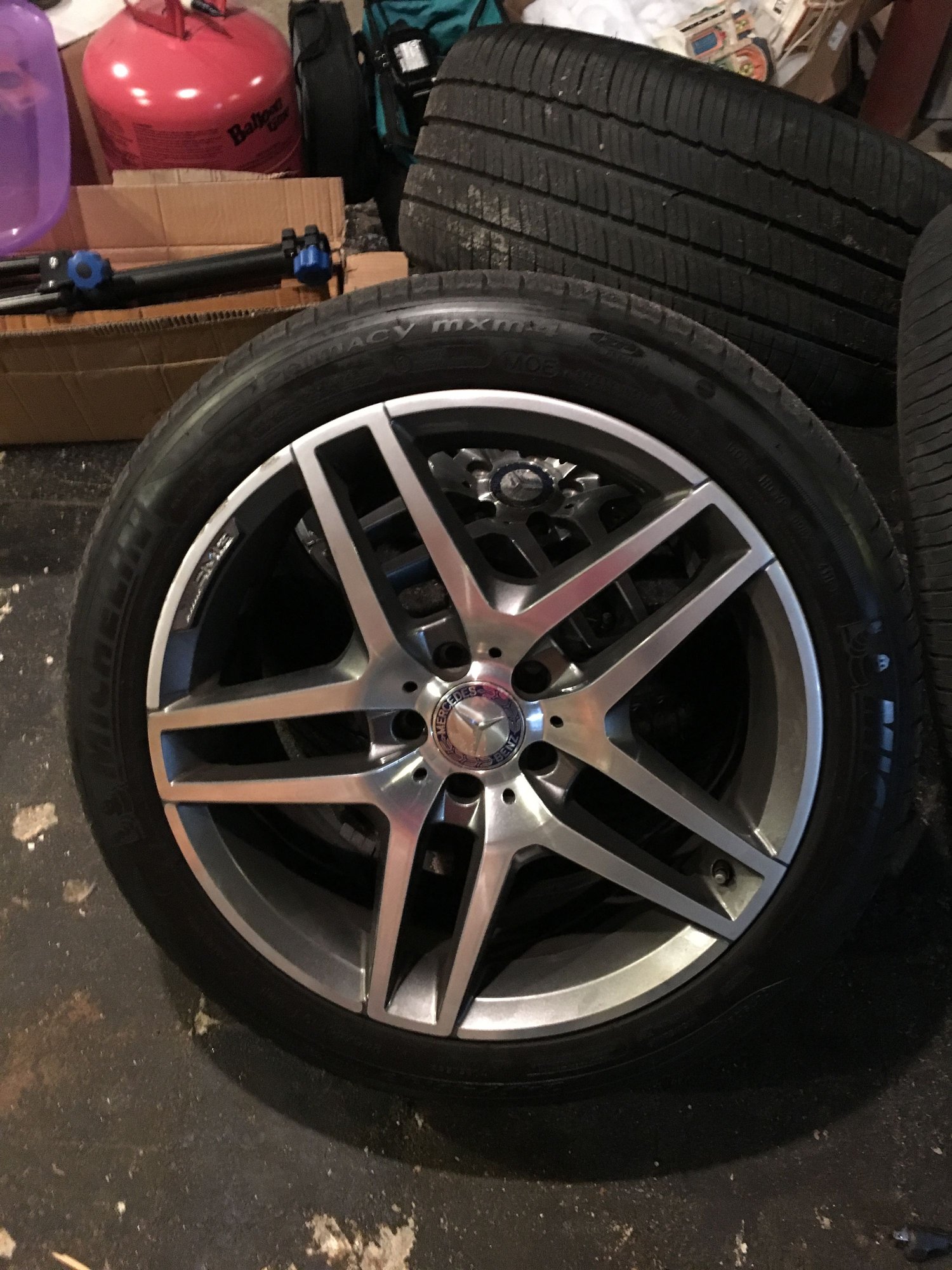 Wheels and Tires/Axles - w222 19" staggered amg split spokes and tires. - Used - 2014 to 2018 Mercedes-Benz S550 - Queens, NY 11357, United States