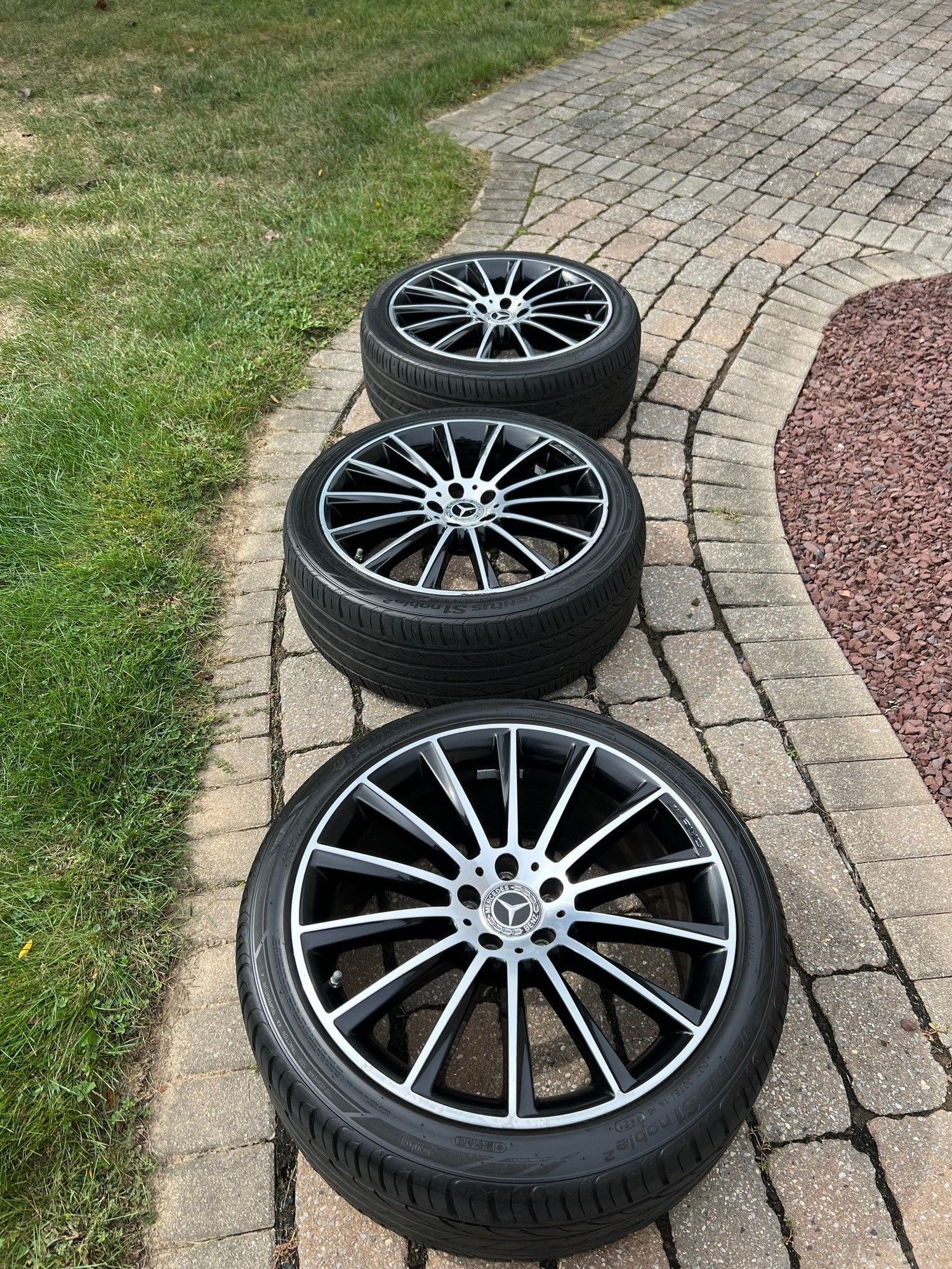 Wheels and Tires/Axles - 2015 Mercedes-Benz S550 AMG Turbine Wheels (20 inch Black & Silver) with TPMS - Used - 2014 to 2017 Mercedes-Benz S550 - Doylestown, PA 18901, United States