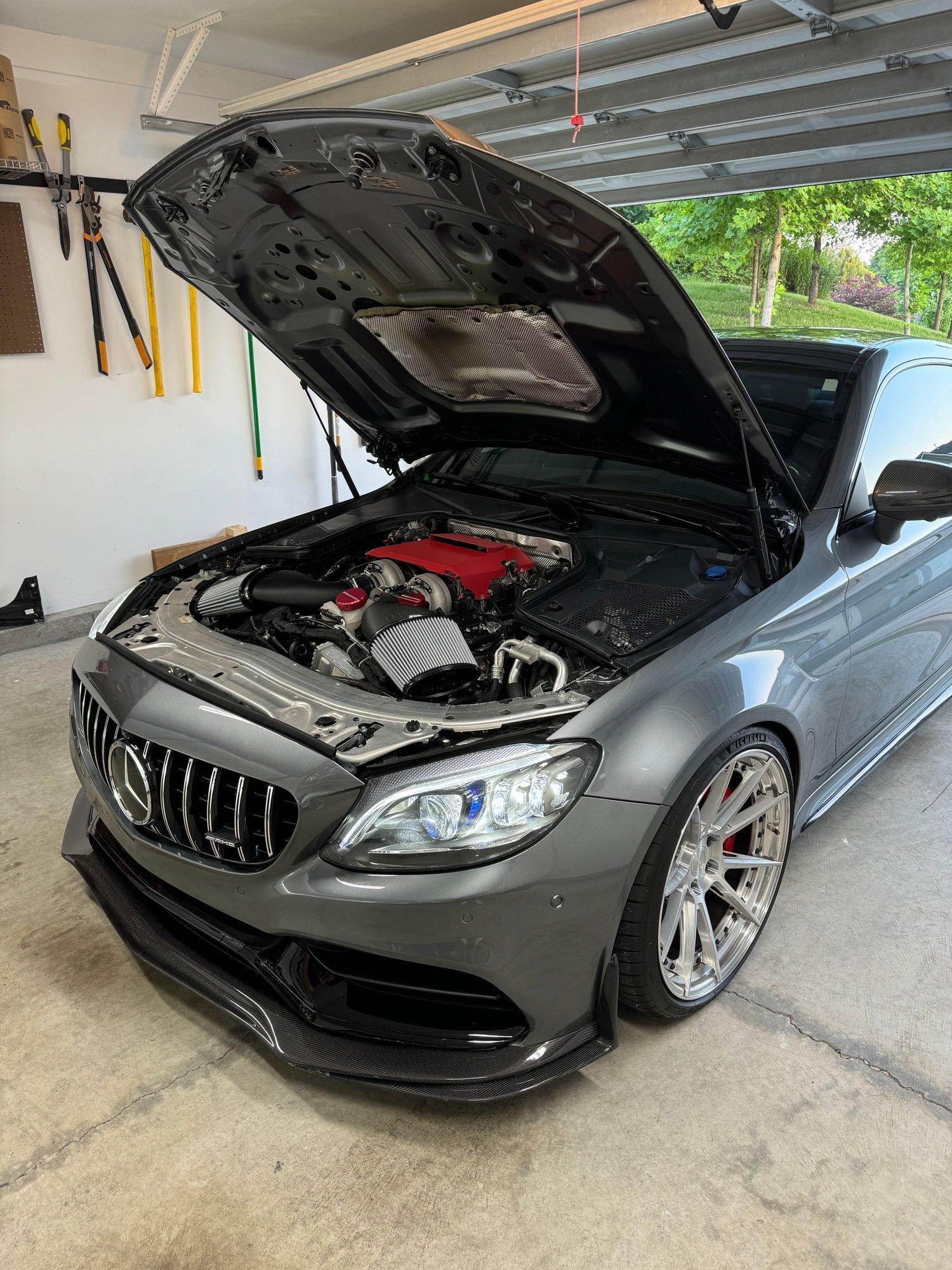 Lights - w205 c63/s euro-spec facelift headlights with adapters (PPF'd) - Used - 2015 to 2023 Mercedes-Benz C63 AMG S - Charlotte, NC 28206, United States