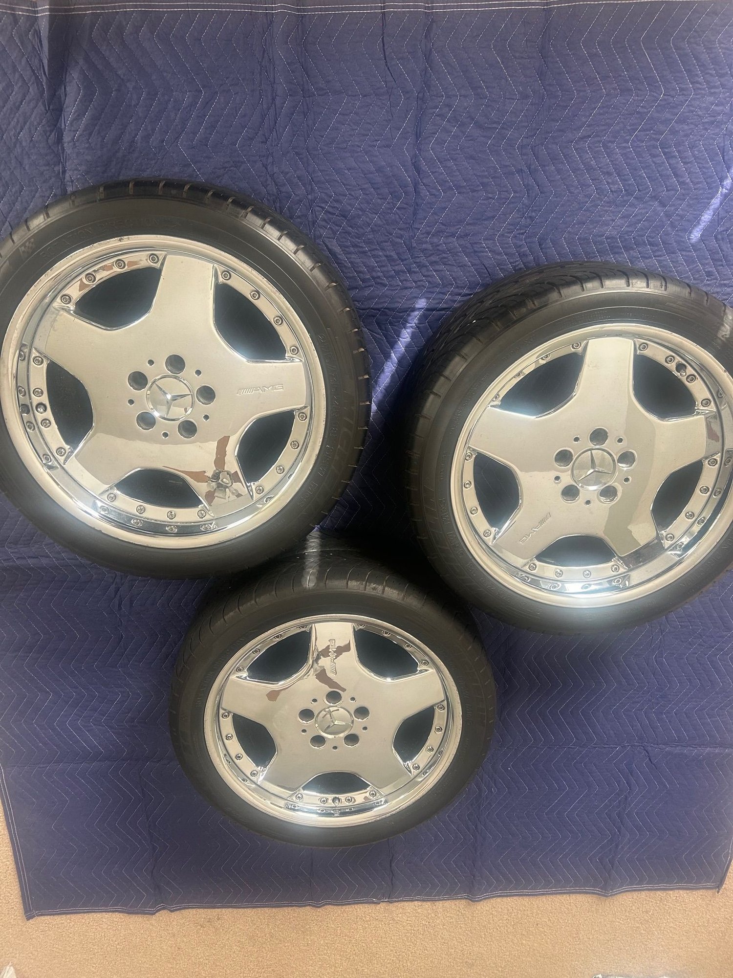 Wheels and Tires/Axles - (3) AMG Aero 2 BBS 18" Wheels - Used - Jacksonville, NC 28546, United States