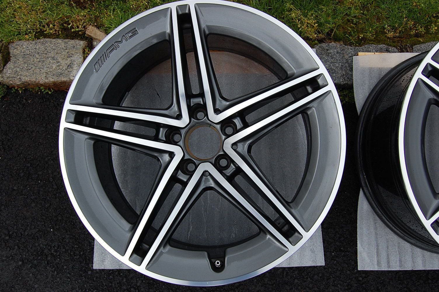Wheels and Tires/Axles - AMG C63/s Coupe/Cabrio 19" OEM twin spoke rims 9x19, 10.5x19 - Used - 2017 to 2021 Mercedes-Benz C63 AMG S - 2017 to 2021 Mercedes-Benz C63 AMG - Morristown, NJ 07960, United States