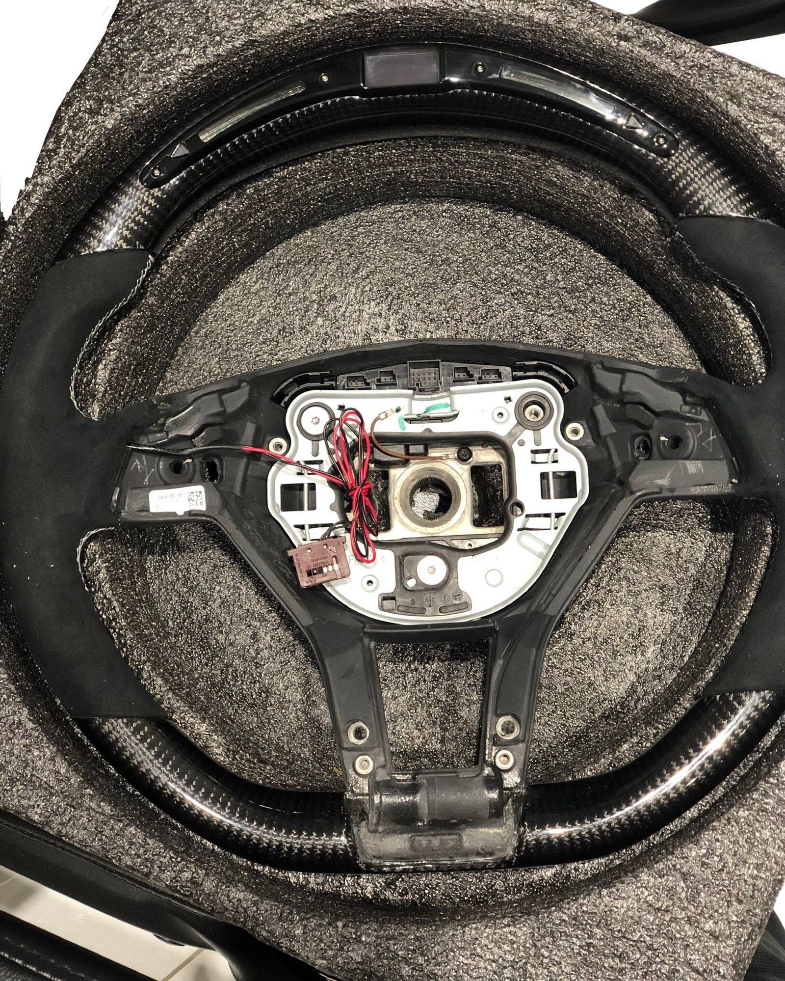 Interior/Upholstery - W212 carbon fiber LED steering wheel - Used - 0  All Models - Edmonton, AB T5T3J7, Canada