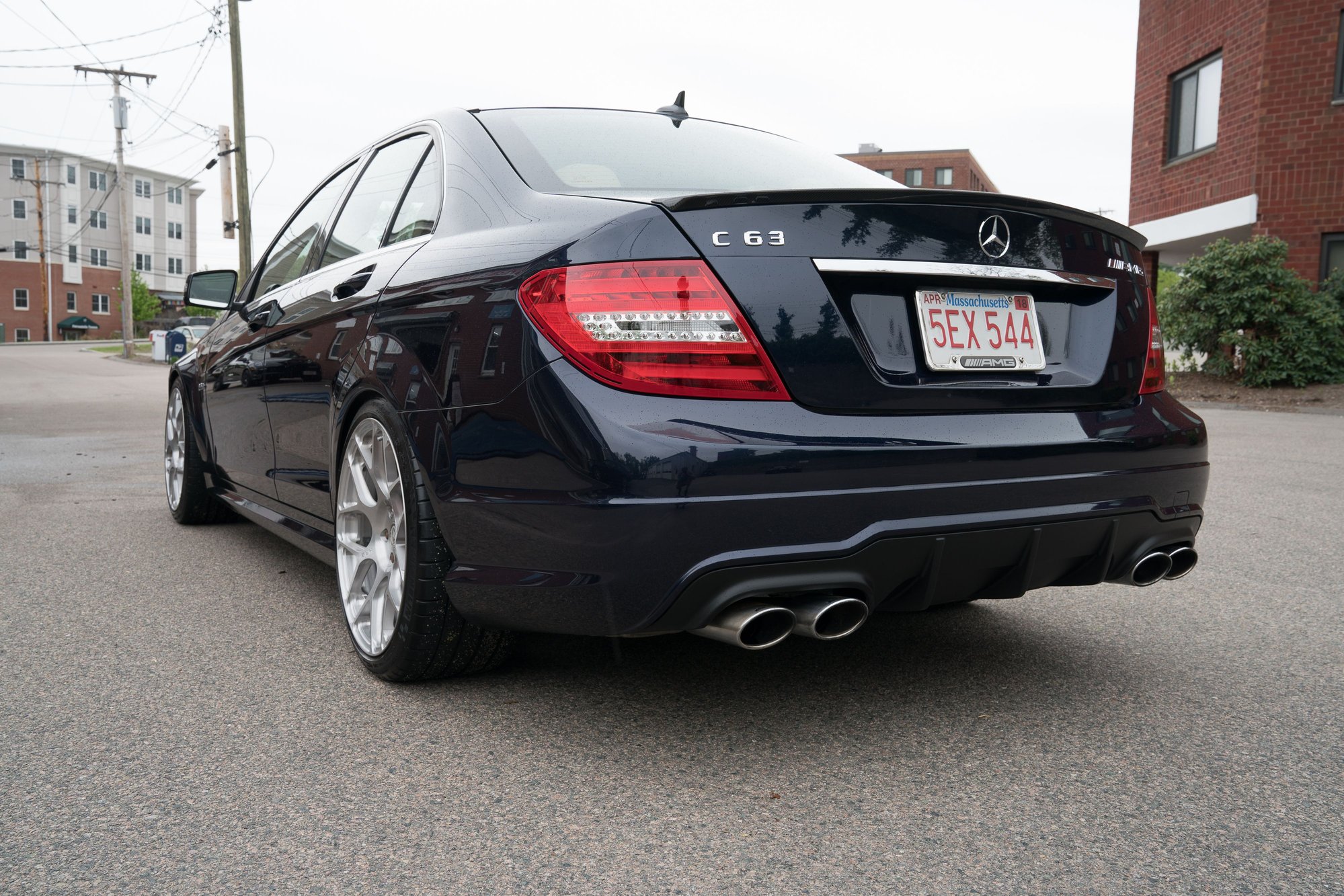 2012 Mercedes-Benz  - 2012 C63 - Lunar Blue Metallic P31 with 44O cooling kit, KW V3, HRE and more - Used - VIN WDDGF7HB8CA650341 - 68,800 Miles - 8 cyl - 2WD - Automatic - Sedan - Blue - Boston, MA 02124, United States