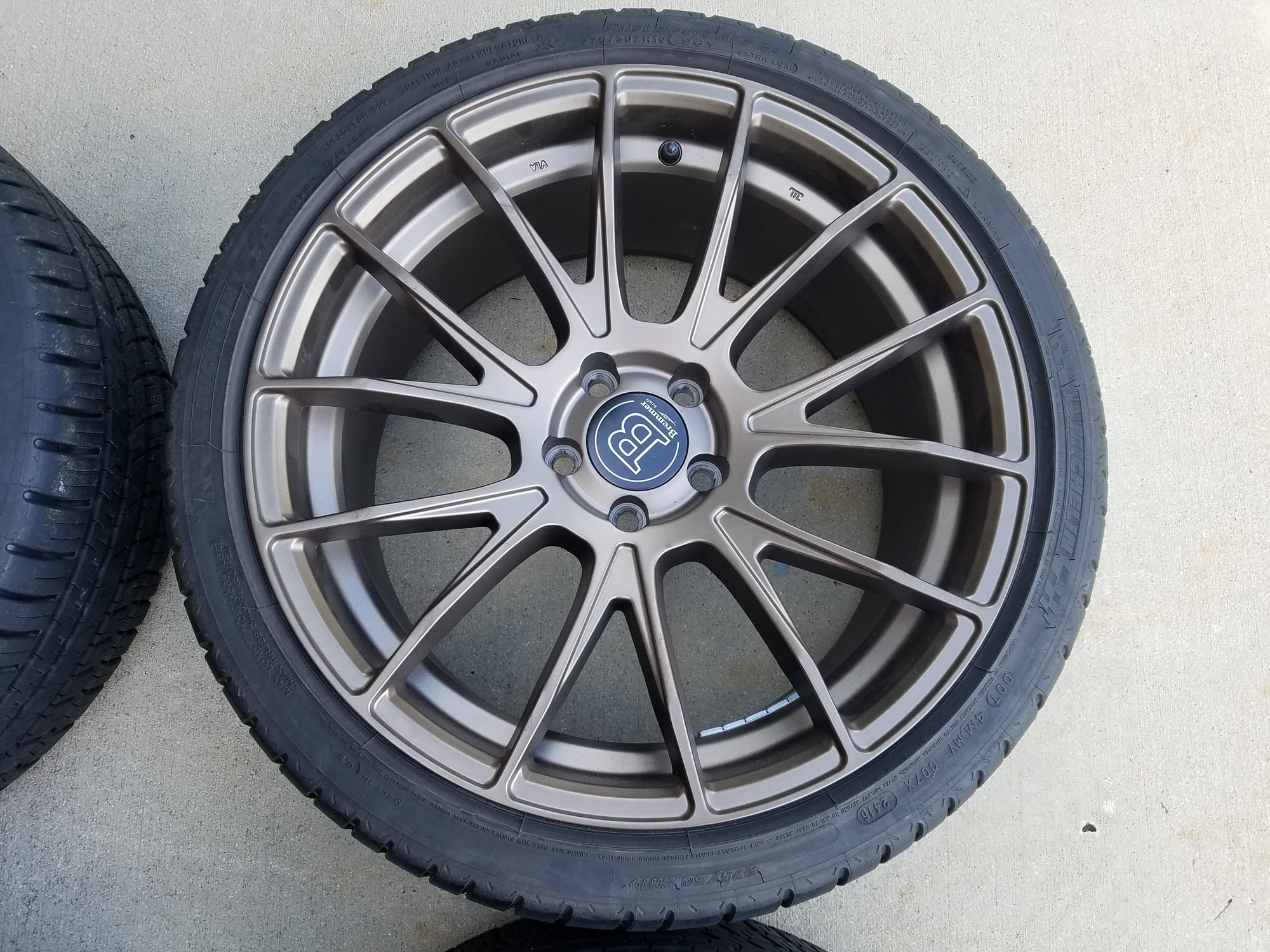 Wheels and Tires/Axles - Practically new Bremmer Kraft BR14's in bronze with Michelin Pilot Sport A/S 3+ - Used - Houston, TX 77074, United States