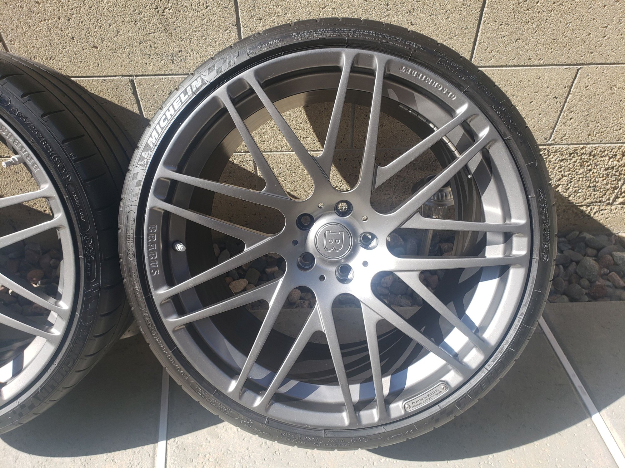 Wheels and Tires/Axles - FS Brabus Forged Mono F 20/21" w/Michelin Tires and Sensors for an AMG GTS/SLS - Used - 2016 to 2020 Mercedes-Benz AMG GT - Seal Beach, CA 90740, United States