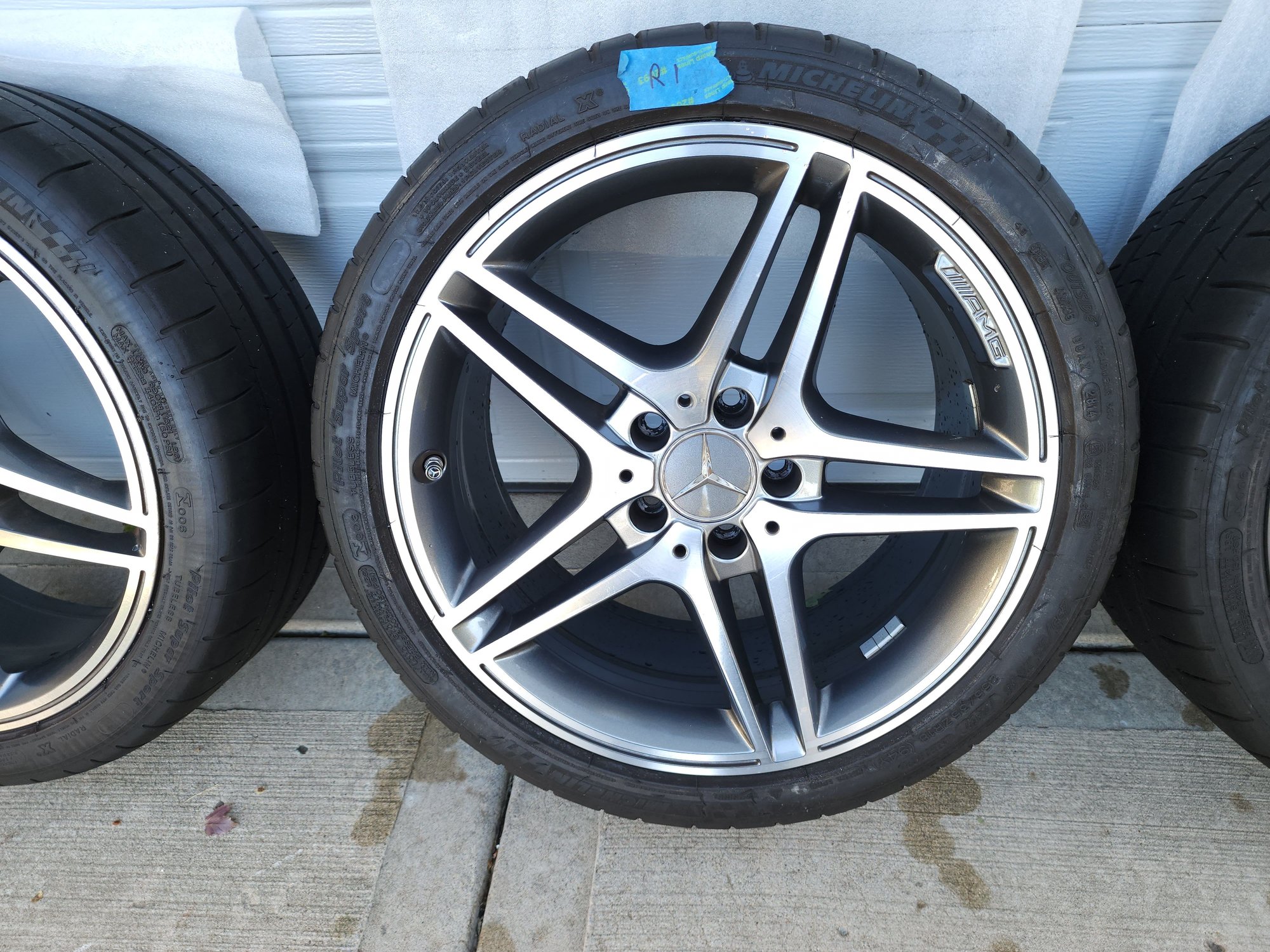 Wheels and Tires/Axles - AMG Wheels Rims Tires 8.0+9.0 X 18 Mercedes C63 A2044019402 A2044019502 - Used - -1 to 2026  All Models - Olathe, KS 66062, United States