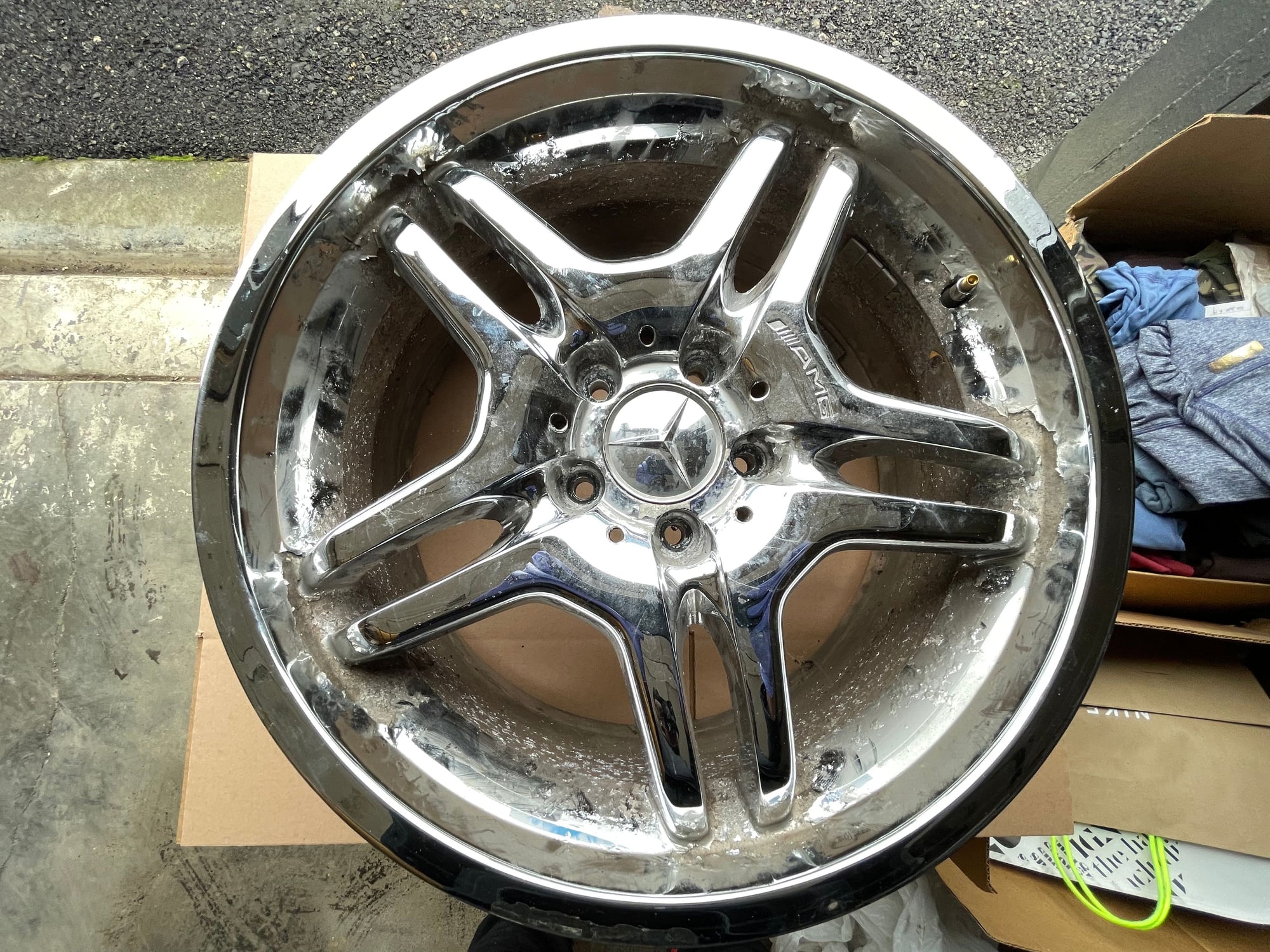 Wheels and Tires/Axles - Chrome OEM 18" C55 / CLK55 AMG Wheels - Used - 2003 to 2009 Mercedes-Benz CLK55 AMG - Portland, OR 97209, United States