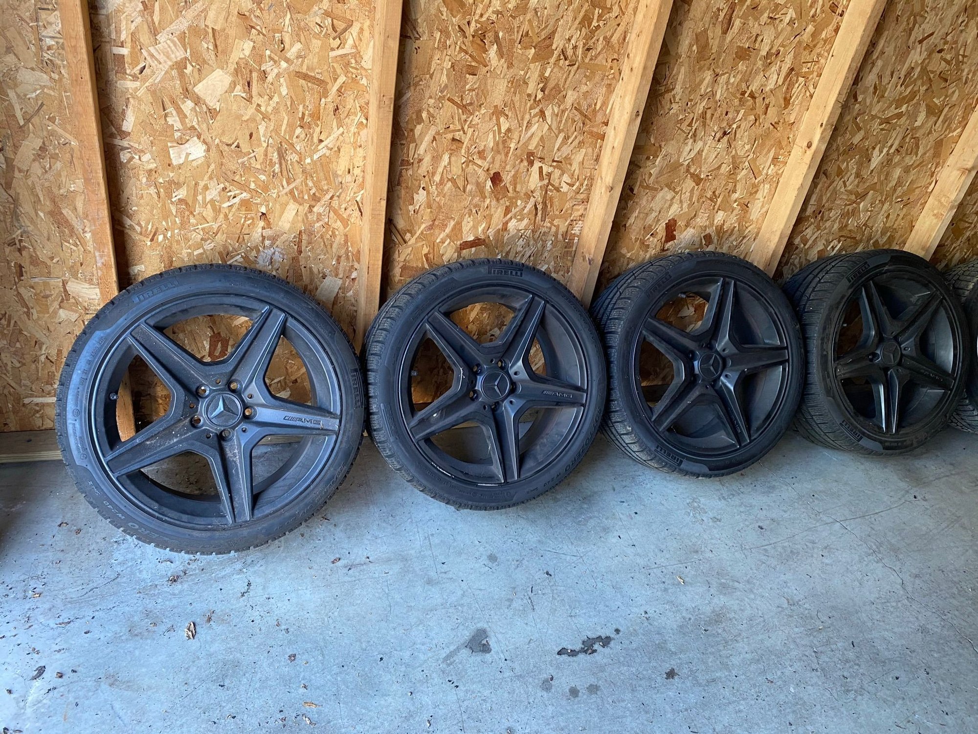 Wheels and Tires/Axles - W204 OEM AMG Wheels with winter tires - Used - 2008 to 2014 Mercedes-Benz C63 AMG - Delaware, OH 43015, United States