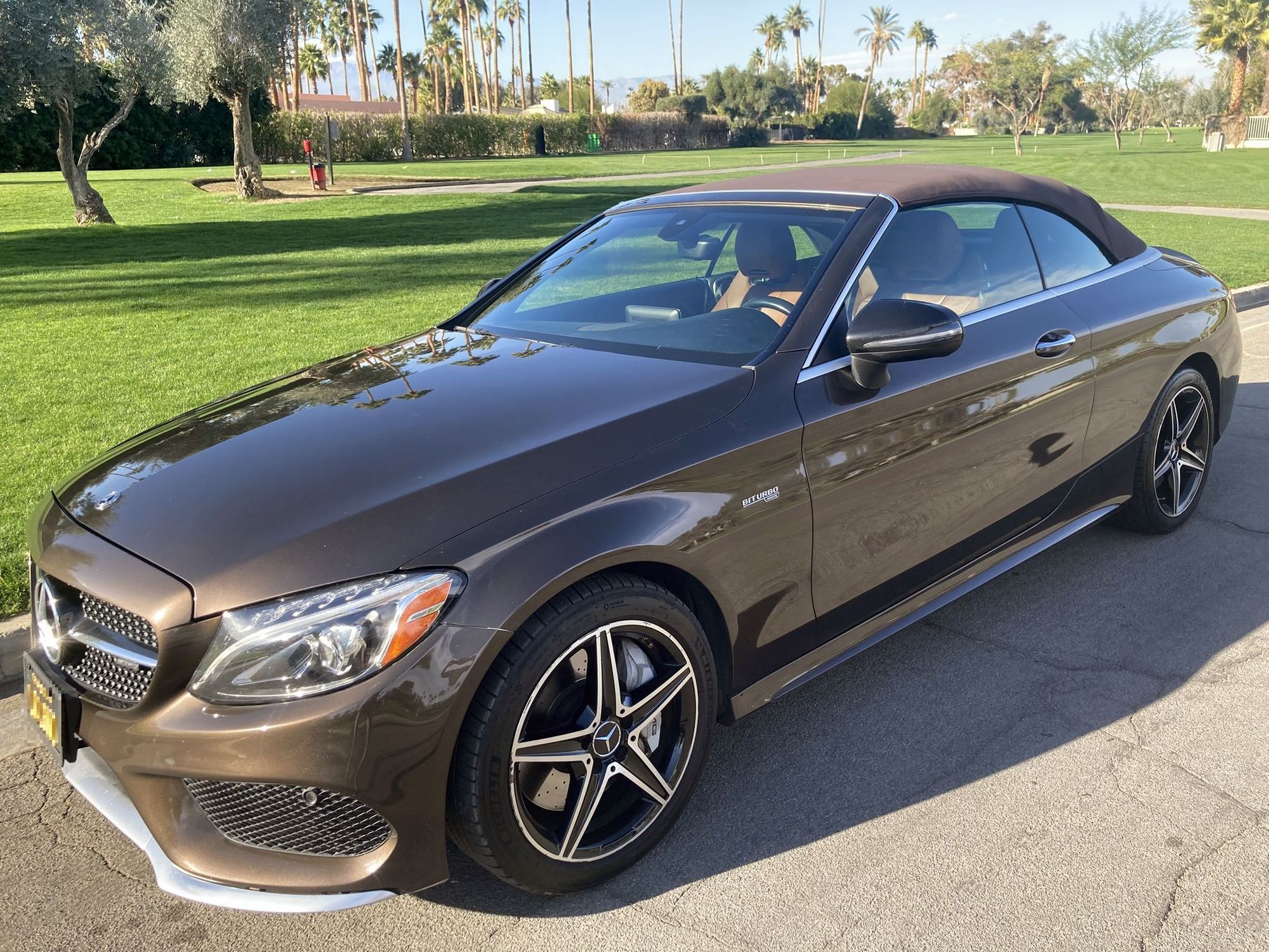 2018 Mercedes-Benz C43 AMG - Rare color-Incredible Deal: 2018 Mercedes-Benz Mercedes-AMG C-Class C 43 AMG Cabriole - Used - VIN WDDWK6EB7JF663264 - 102,500 Miles - 6 cyl - 2WD - Automatic - Convertible - Brown - Palm Springs, CA 92264, United States
