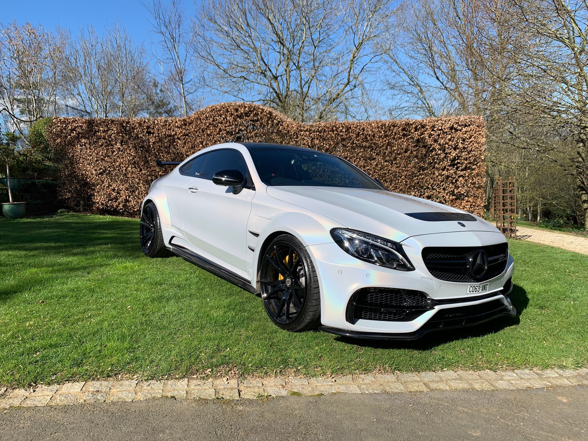 2016 Mercedes-Benz C63 AMG S - C63S AMG DMS Tuned Widebody Pearlescent Wrap DMS Tuned - Used - VIN WDD2053872F423076 - 20,000 Miles - 8 cyl - 2WD - Automatic - Coupe - White - Banbury OX15, United Kingdom