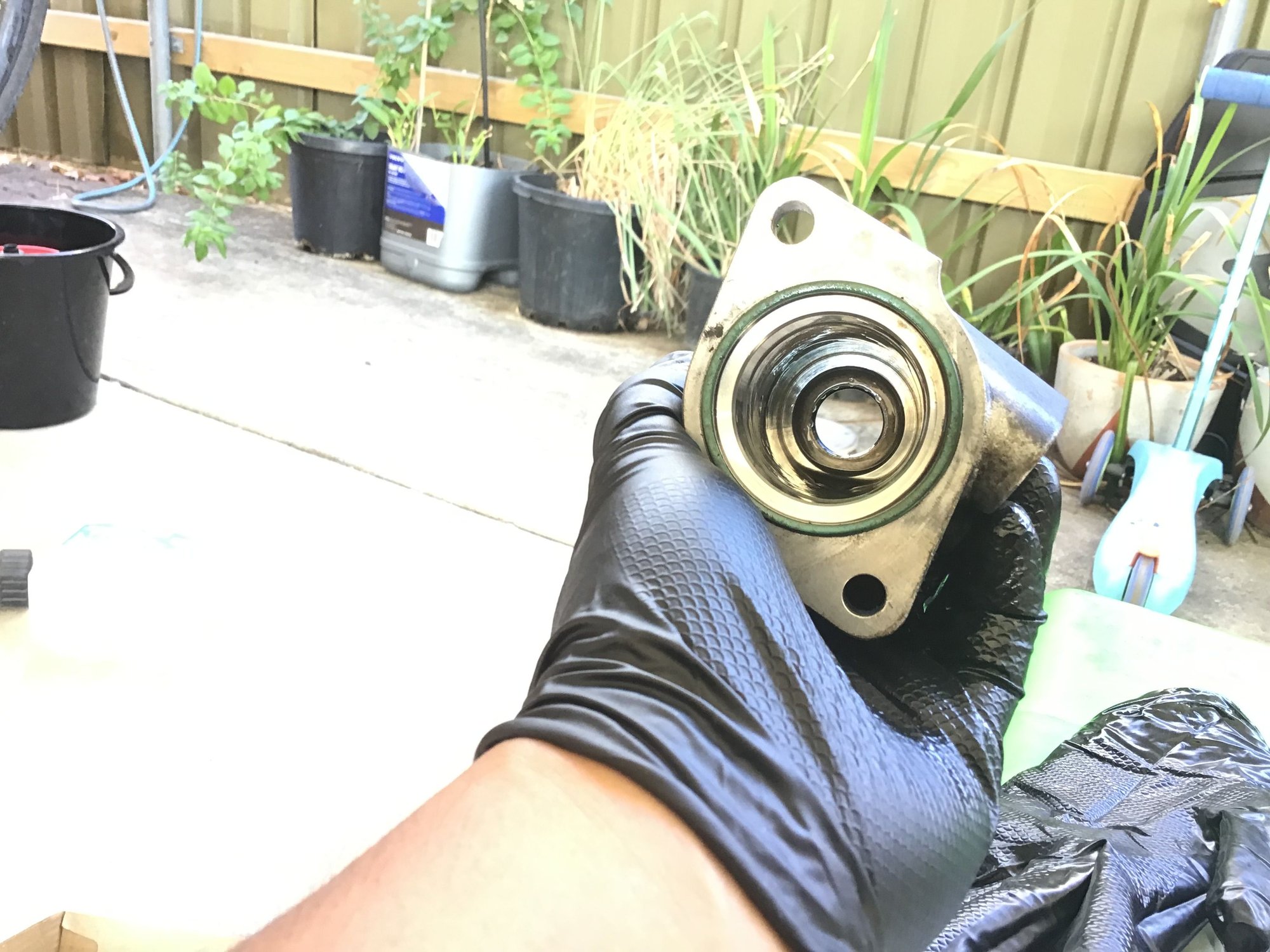 Bearing and seal at the other end