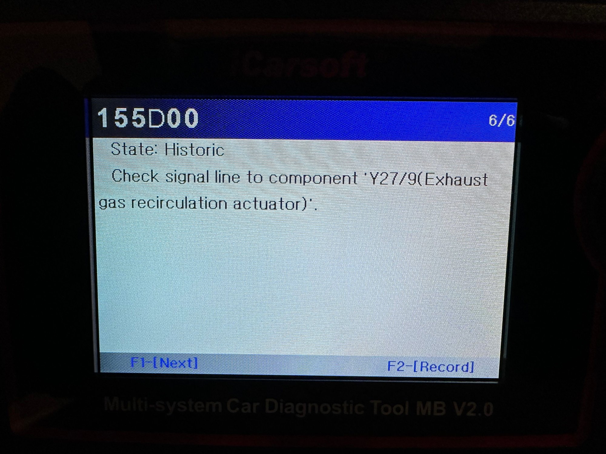 OM642 EGR position sensor fault Forums